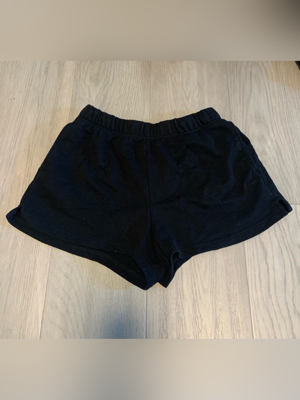 S Garage Black Baggy Sweat Shorts